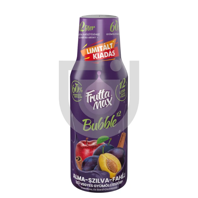 Fruttamax Bubble12 Alma-Szilva-Fahéj Gyümölcsszirup [0,5L]