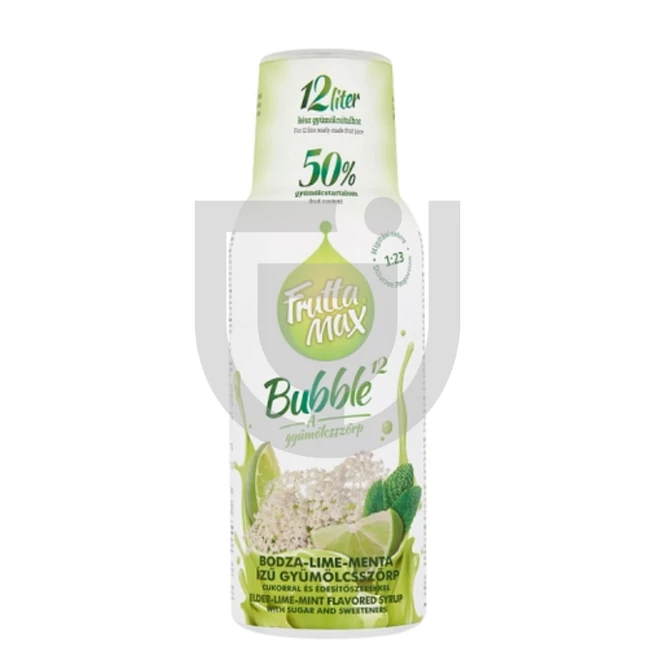 Fruttamax Bubble12 Bodza-Lime-Menta Gyümölcsszirup [0,5L]