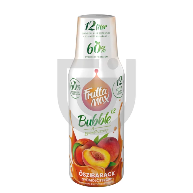 Fruttamax Bubble12 Őszibarack Gyümölcsszirup [0,5L]