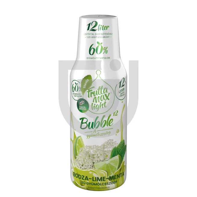 Fruttamax Bubble12 Light Bodza-Lime-Menta Gyümölcsszirup [0,5L]