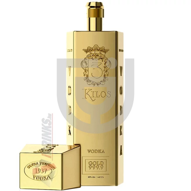 3 Kilos Vodka Gold 999.9 [1L|40%]