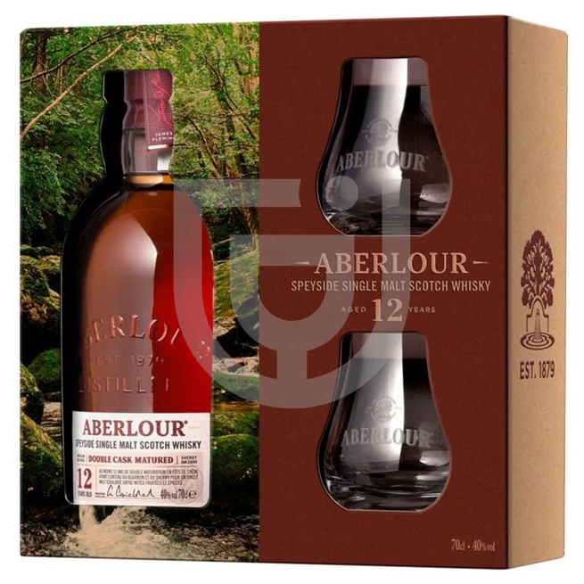 Aberlour 12 Years Double Cask Matured Whisky (DD+Pohár) [0,7L|40%]