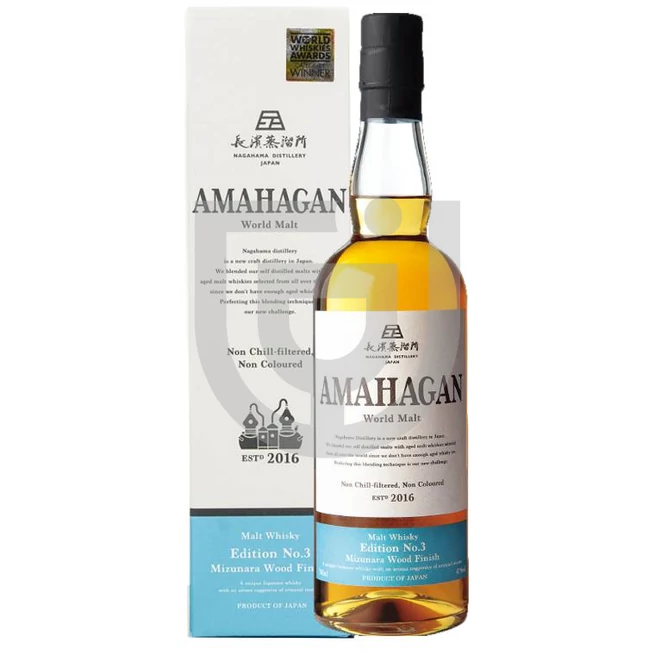 Amahagan No. 3 Mizunara Cask Finish Whisky [0,7L|47%]