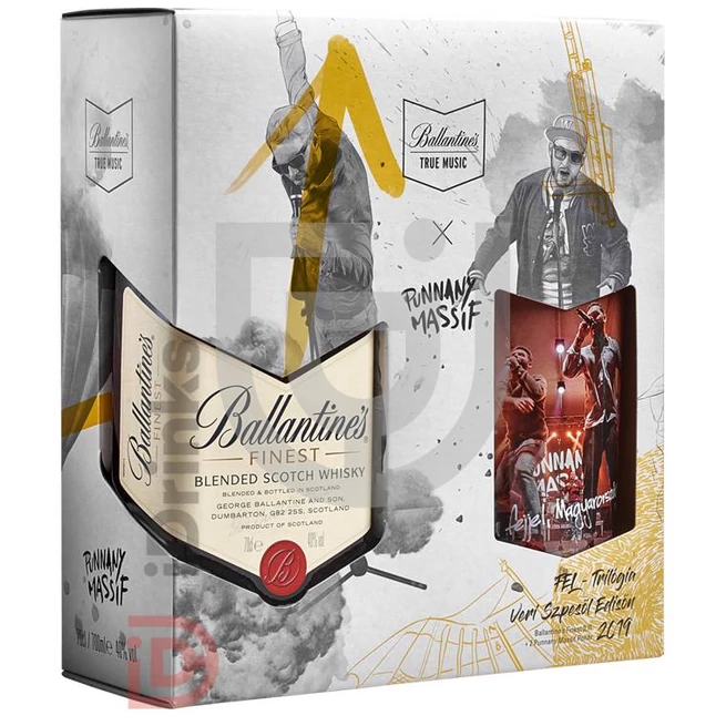 Ballantines Whisky Punnany Massif Edition (DD+2 Műanyag Pohár) [0,7L|40%]
