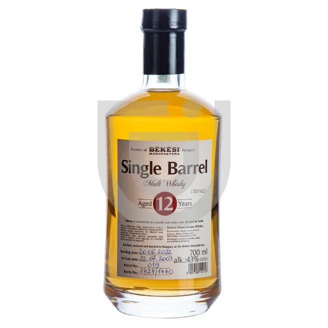 Békési Manufaktúra Single Barrel 12 Éves Whisky [0,7L|43%]