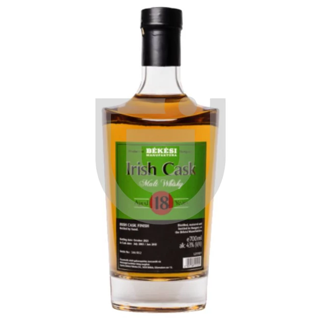 Békési Manufaktúra Irish Cask Malt 18 Éves Whisky [0,7L|43%]