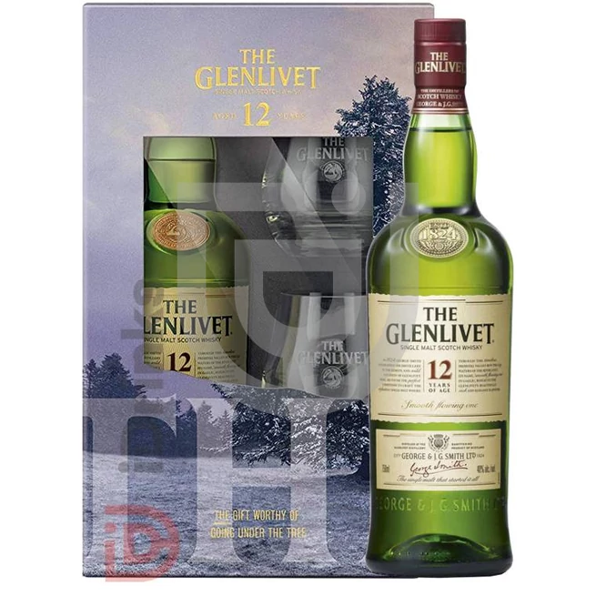 The Glenlivet 12 Years Whisky (DD+2 Pohár) [0,7L|40%]