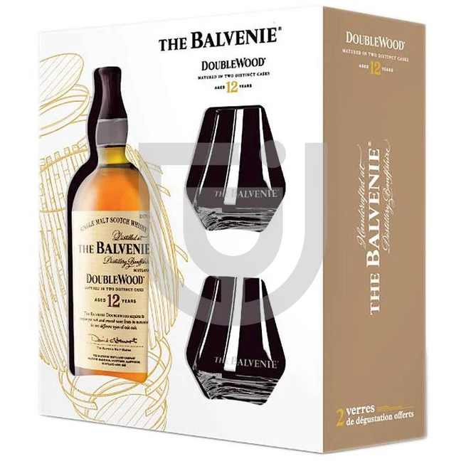 Balvenie 12 Years Double Wood Whisky (DD+2 Pohár) [0,7L|40%]